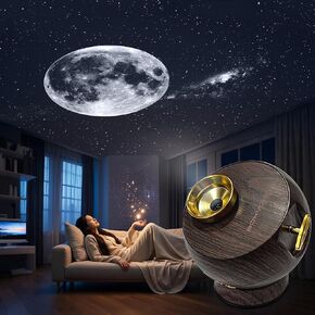Galaxy Star Projector لغرفة النوم ، 12 في 1 جهاز عرض مجرة ​​مع أقراص أفلام بصرية قابلة للاستبدال مع إضاءة ناعمة عالية الدقة للاسترخاء والدراسة والتأمل ، وهدايا تخفيف الإجهاد