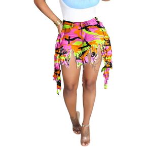 SIAEAMRG Jean Shorts for Women Juniors, Summer High Waisted Stretchy Frayed Raw Hem Tassels Denim Shorts