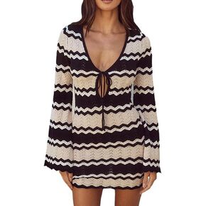 CORCHET CORCHET التستر للنساء Hollow Out Beach Dress Dress Sup Super Swim Mesh Bikini Coverup Outfits