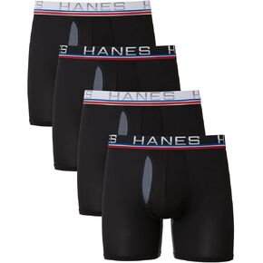 Hanes Ultimate Men's Sport X-Temp Comfort Boxer Briefs, 4-Pack