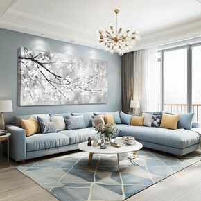 Mlart99 أبيض Canvas جدار الفن مصنع الصور الديكور 29 "x58" صور لغرفة نوم غرفة المعيشة مكتب الديكور المطبخ
