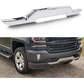 صفيحة متزلج على المصد الأمامي Ecotric متوافق مع 2016-2019 Chevy Chevrolet Silverado 1500 استبدال 23243083 GM1044128 غطاء لوحة الولادة السفلي