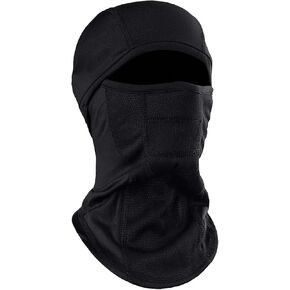 1 PC Motorcycle Riding Face Mask, Cold Resistant and Warm Full Face Protective Hat, Multifunctional Skiing Winter Equipment with Extended Neck Design, Universal for Motorcycles (Black)
