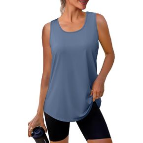 WIHOLL Workout Tops for Women Summer Athletic Tank Tops Sleeveless Shirts Beach Lightweight Gym Clothes