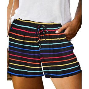 TIYOMI Plus Size Shorts for Women Drawstring Pants Elastic Waist Pocketed Summer Shorts XL-5XL