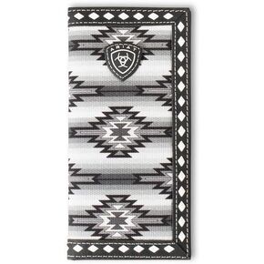 ARIAT YOUTH Rodeo Diamond Lace Southwest Fabric Wallet ، Black