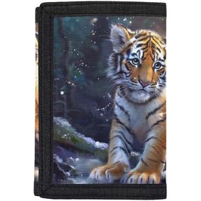 Shark Kids Wallet for Boys Wallets with Coin Pocket Id Window CuteTrifold Card Holder Wallet Organizer Multi-Compartment Wallet to Store Your Cards Small Tri-folded Wallet