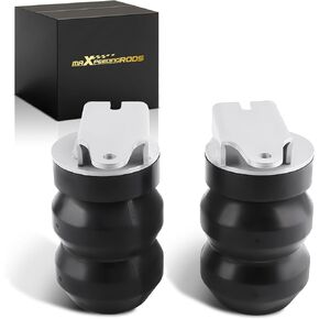 maXpeedingrods Suspension Enhancement Rear Kit 6000 Lbs for Chevrolet Silverado and GMC Sierra 1500 2500 1999-2010 Rubber Helper Spring Kit