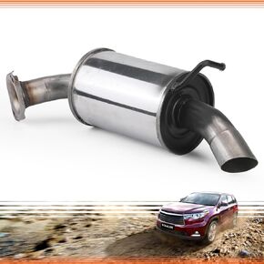 Back Back Axle Dual Outlet Outlet Muffler System Matte Black Dual Catback لعام 2007-2008 Wrangler JK 2/4DR Offroad Rustability -409 من الفولاذ المقاوم للصدأ ، نغمة العادم السوداء (VK -JK01)