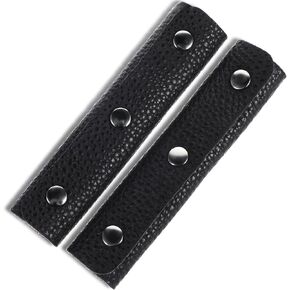 Luggage Handle Wraps for Suitcase, PU Leather Handbag Handle Grip Protectors, Soft Purse Strap Cover Pad with Clasps for Wallet Tote Bag Suitcase Travel Shopping Bag