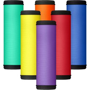6 Pack Luggage Handle Covers Colorful Luggage Handle Wrap, Travel Essential Suitcase Identifiers for Beach Bag Backpacks Traveling