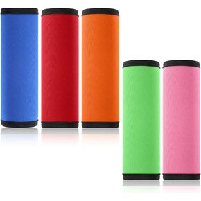 5pcs Luggage Handle Wraps, Suitcase Handle Wraps,Luggage Handle Covers for Suitcase Beach Bag Backpacks,Travel Accessories for Luggage Suitcase,Bright Suitcase Identifiers(5 Colors)
