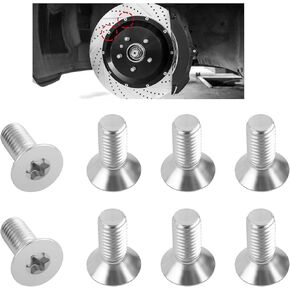 8PCS Brake Rotor Screws OEM#11609271,Brake Rotors Front and Rear Set Screws for Securing Brake Discs to Wheels,Replacement Brake Part Compatible with GMC,Buick,Chevrolet