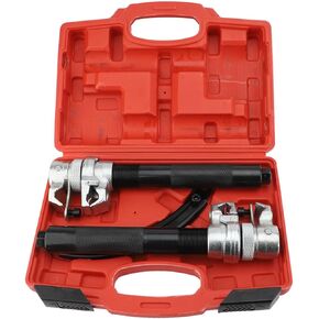 Coil Spring Compressor Tool, Rugged Strut Spring Compressor Tool,Adjustable Bracket Prevents Accidental Release, Wide Jaw Capacity 2.7-10.6in, 1/2in Drive with Detent Pins