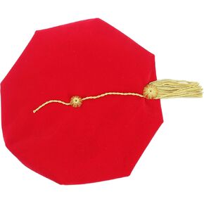 MyGradday Doctoral Graduation TAM 8 SIDES DOCTORATION CAP PHD Blue/Black Velvet with Gold Bullion Tassel