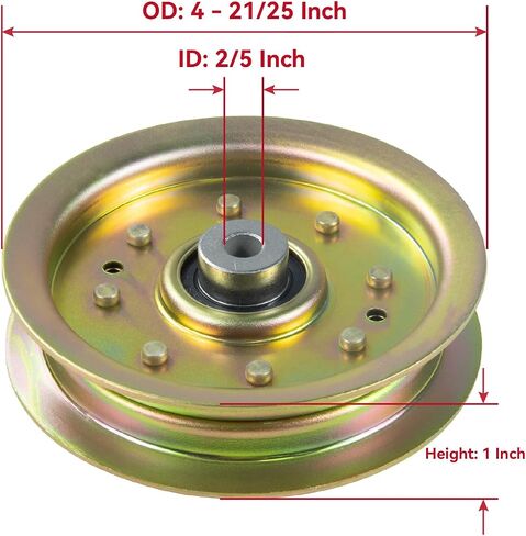 Greased 3 Pack 918-0671 Spindle Assembly with 756-04129 Idler Pulley Replaces 918-0671B, 918-04608A, 618-0671, 618-04608, 918-0671D for cub Cadet ZT54, RZT54, Craftsman ZTL8000 Tractor in Kuwait