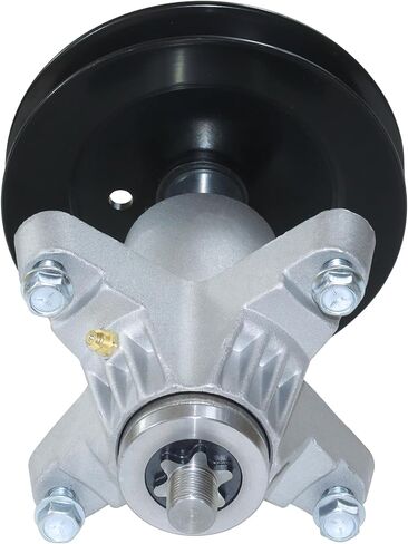 Greased 3 Pack 918-0671 Spindle Assembly with 756-04129 Idler Pulley Replaces 918-0671B, 918-04608A, 618-0671, 618-04608, 918-0671D for cub Cadet ZT54, RZT54, Craftsman ZTL8000 Tractor in Kuwait
