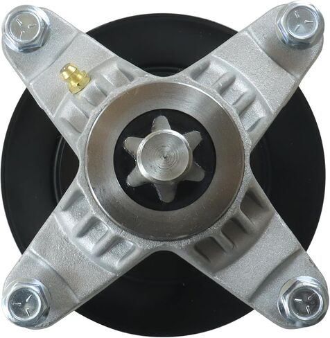 Greased 3 Pack 918-0671 Spindle Assembly with 756-04129 Idler Pulley Replaces 918-0671B, 918-04608A, 618-0671, 618-04608, 918-0671D for cub Cadet ZT54, RZT54, Craftsman ZTL8000 Tractor in Kuwait