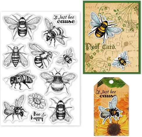 GLOBLELAND Mayfly Insect Clear Stamps Mayfly Insect Decorative Clear Stamps Silicone Stamps for Card Making and Photo Album Decor Decoration and DIY Scrapbooking in Kuwait