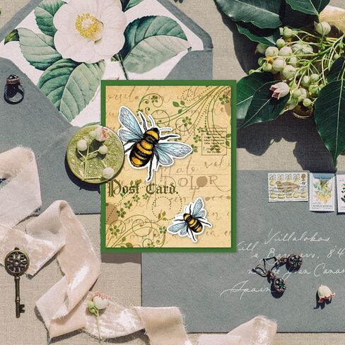 GLOBLELAND Mayfly Insect Clear Stamps Mayfly Insect Decorative Clear Stamps Silicone Stamps for Card Making and Photo Album Decor Decoration and DIY Scrapbooking in Kuwait