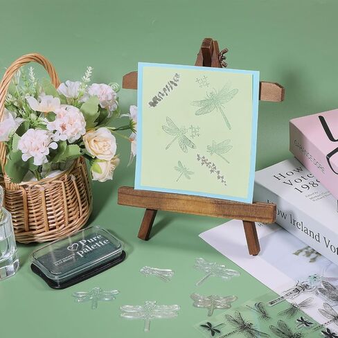 Globleland Mayfly Clear Clear Stamps Mayfly الحشرات الزخرفية ختم ختم سيليكون لصنع البطاقات وديكور ألبوم الألبوم ديكور و DIY Scrapbooking in Kuwait