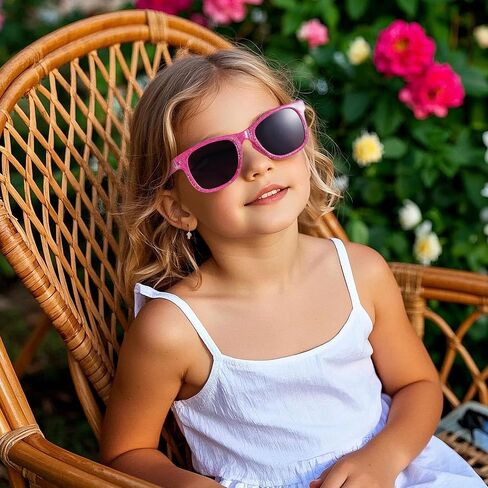 obmwang 3 Pack Kids Sunglasses Girls Princess Glitter Sunglasses for Toddler Girls Cute Glasses UV 400 Protection in Saudi Arabia