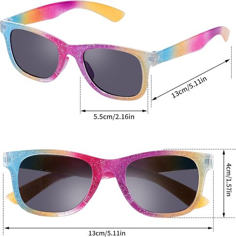 obmwang 3 Pack Kids Sunglasses Girls Princess Glitter Sunglasses for Toddler Girls Cute Glasses UV 400 Protection in Saudi Arabia