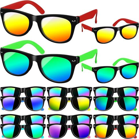 Kids Sunglasses Bulk, Neon Kids Sunglasses Party Favors with UV 400 Protection for Boys Girls Pool Party Supplies in Kuwait