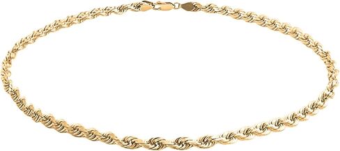 Savlano 14K Solid Gold Italian Chain Figaro, Rope, Mariner, Box, Cuban 14 Karat Anklet for Women Comes With Gift Box - Made in Italy in Kuwait