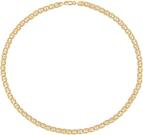 Savlano 14K Solid Gold Italian Chain Figaro, Rope, Mariner, Box, Cuban 14 Karat Anklet for Women Comes With Gift Box - Made in Italy in Kuwait
