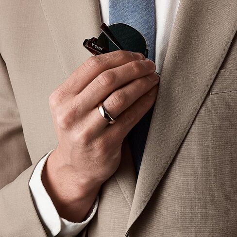 The Ridge Tungsten Rings For Men - Mens Wedding Band - Strong, Durable and Scratch-Resistant Rounded 6mm Ring With Silicone Band in Kuwait