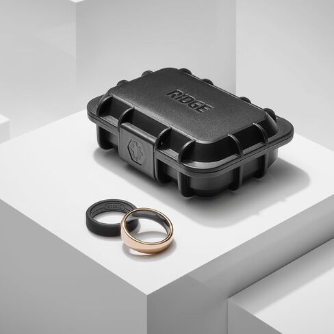 The Ridge Tungsten Rings For Men - Mens Wedding Band - Strong, Durable and Scratch-Resistant Rounded 6mm Ring With Silicone Band in Kuwait