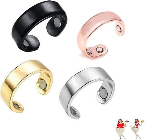 Auvulis Migraine Ring，Stainless Steel Adjustable Calmi Rings Lymphatic Vitality Magneti Rings for Women Men Anti Snoring Ring Migraine Relief Jewelry in Kuwait
