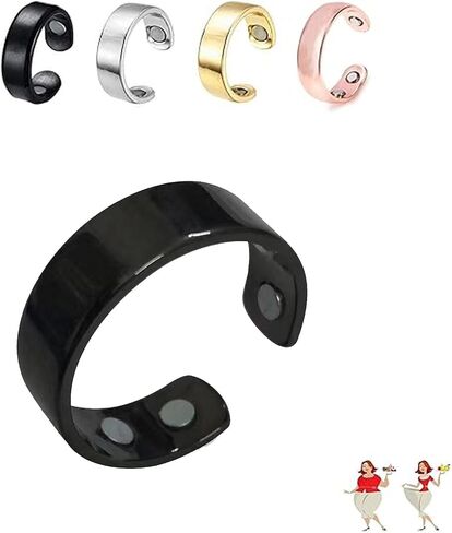 Auvulis Migraine Ring，Stainless Steel Adjustable Calmi Rings Lymphatic Vitality Magneti Rings for Women Men Anti Snoring Ring Migraine Relief Jewelry in Kuwait