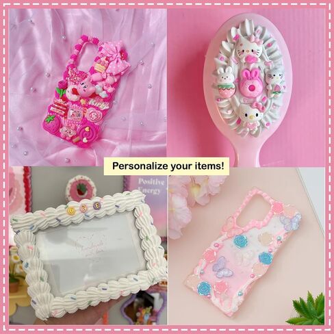 Decoden Cream 9pcs 100g غراء كريمة مخفوقة ، مجموعة فك التشفير ، صقيع المزيج المزيج المزيف مع أكياس الأنابيب للحرف اليدوية ومشاريع DIY (مجموعة الباستيل) in Kuwait