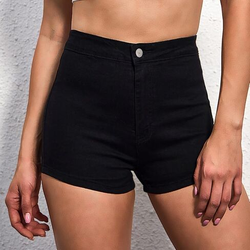 VIPONES Jeans Shorts Womens High Waisted Stretchy Sexy Butt-Lifting Hot Denim Shorts in Saudi Arabia