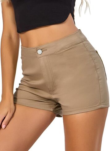 VIPONES Jeans Shorts Womens High Waisted Stretchy Sexy Butt-Lifting Hot Denim Shorts in Saudi Arabia