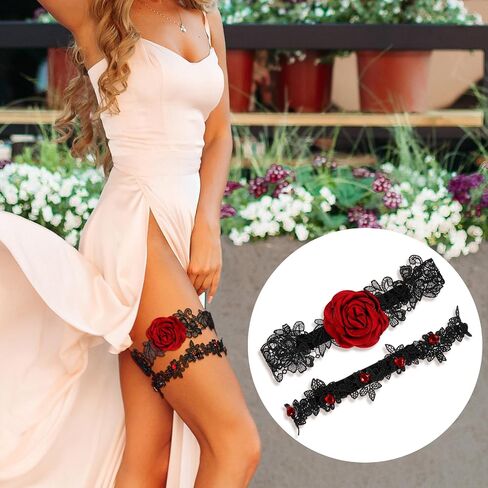 Giantree Wedding Salters for Bride ، 2 PCS Rose Lace Hosth مع Resid in Saudi Arabia