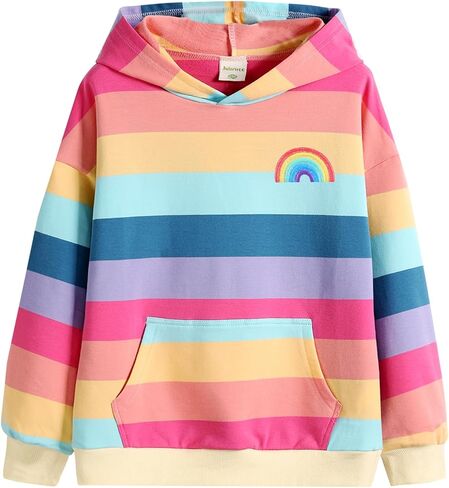 Julerwoo Toddler & Girls Pink Sweatshirt Hoodie Tie dye Printed Cotton Sweatshirts Pullover Tops in Kuwait