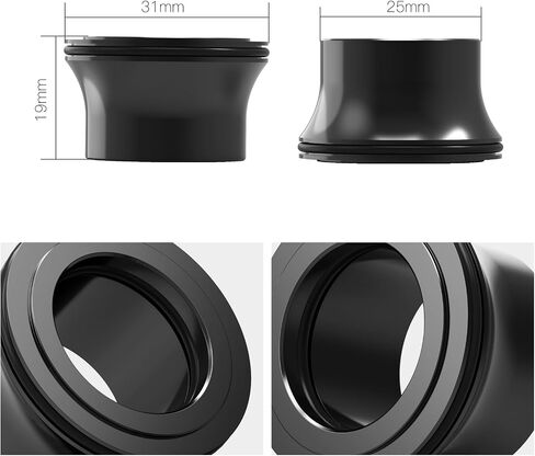 Black Front Wheel Hub Spacer Bushing Collars O-Ring Compatible with Surron Light bee X/S/ L1E CNC Aluminum Front Wheel Spacer Kit Compatible with Segway X160 X260 in Kuwait