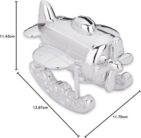 Reed & Barton Piggy with Wheels Silverplate Bank, 1.75 LB, Metallic in Saudi Arabia