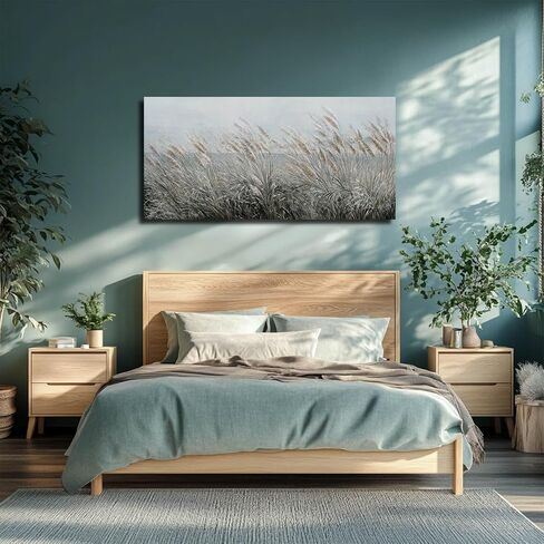 GAIDUOMAI Seascape Wall Decor Modern Artwork Office Sea Bird Painting Sandbeach Canvas Wall Prints 24x48 Inch Bedroom Decorations Ready to Hang in Saudi Arabia