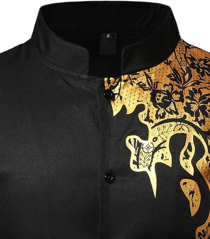 بدلة Zeroyaaa للرجال التقليدية زر طويلة الأكمام لأعلى قميص Dashiki أفريقي وملابس سروال ثانين من قطعة in Saudi Arabia