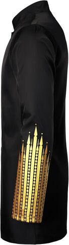ZEROYAA Men's Traditional Suit Long Sleeve Button up African Dashiki Shirt and Pants Ethnic 2 Piece Outfit in Saudi Arabia