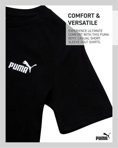 Puma Boys Shirt - Cotton Crewneck Short Sleeve Tirt Term for Boys with Logo (الأحجام: 8-20) in Saudi Arabia