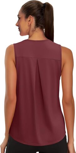 WIHOLL Workout Tops for Women Summer Athletic Tank Tops Sleeveless Shirts Beach Lightweight Gym Clothes in Saudi Arabia