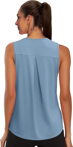 WIHOLL Workout Tops for Women Summer Athletic Tank Tops Sleeveless Shirts Beach Lightweight Gym Clothes in Saudi Arabia