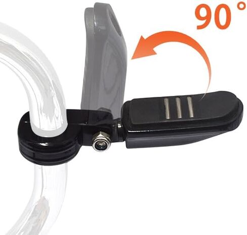 FOVPLUE 1.25" Highway Footpegs, Adjustable Footrest w/Mounting P-Clamps for Harley Touring Softail Dyna Sportster Honda Kawasaki Suzuki Yamaha Indian Victory w/1-1/4" Engine Guard, Gloss Black#1 in Saudi Arabia