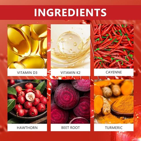 Cayenne Pepper Drops 2000mg | with Hawthorn & Beet Root for Blood Flow Support | Natural Cardiovascular Supplement | Alcohol-Free & Vegan Liquid Drops (1PCS) in Saudi Arabia