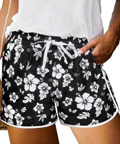 TIYOMI Plus Size Shorts for Women Drawstring Pants Elastic Waist Pocketed Summer Shorts XL-5XL in Kuwait
